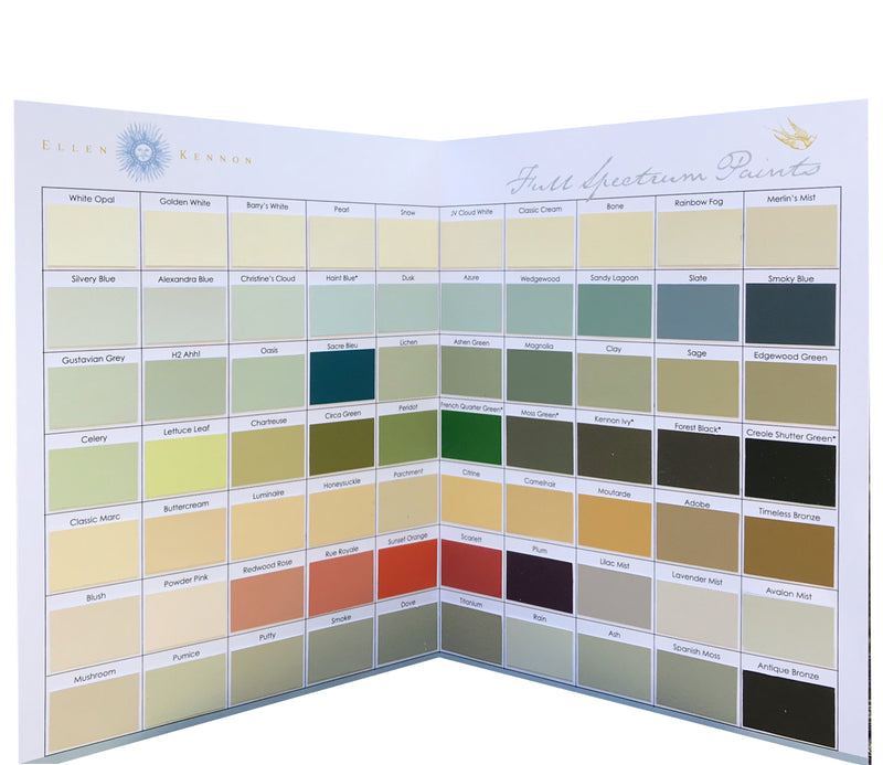 Color Chart - Ellen Kennon Full Spectrum Paints